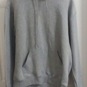 Jerzees Gray Hoodie Large Men's